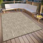 In- & outdoorvloerkleed Pangli polypropeen - Beige/wit - 160 x 230 cm