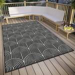 In- & outdoorvloerkleed Pangli polypropeen - Zwart/wit - 200 x 290 cm