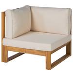 Akazienholz Loungeset Mavre 2-teilig Akazie massiv / Polyester - Beige