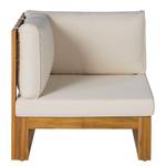 Loungeset acaciahout Mavre 2-delig massief acaciahout/polyester - beige