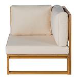 Loungeset acaciahout Mavre 2-delig massief acaciahout/polyester - beige