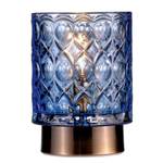 Tafellamp Chic Glamour gekleurd glas/aluminium - messingkleurig