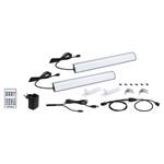 LED-Lightbar Set Dynamic Rainbow aluminium/polycarbonaat - zwart - set van 2 - Hoogte: 31 cm