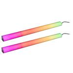 LED-Lightbar Set Dynamic Rainbow Aluminium / Polycarbonat - Schwarz - 2er-Set - Höhe: 61 cm