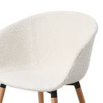 Set di 2 sedie da sala da pranzo Sunks Bianco - Metallo - Tessile - Legno parzialmente massello - 62 x 80 x 53 cm