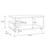 Salontafel Haskell betonnen look - Concrete look