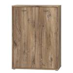 Armoire de bureau Hipple 115 cm 2 portes Imitation chêne étain