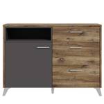 Sideboard Ildera Zinneiche Dekor / Grau - Breite: 125 cm