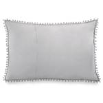 Housses de coussin Ladore - Lot de 2 Polyester - Gris clair - 70 x 50 cm