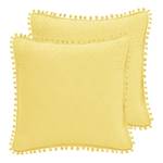 Kissenhülle Ladore 2er-Set Polyester - Honig - 45 x 45 cm