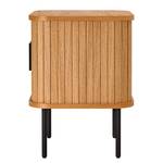 Table de chevet BARAWOH Plaqué bois véritable - Chêne