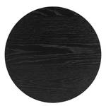 Bout de canapé BARAWOH 40 cm Plaqué bois véritable - Chêne noir
