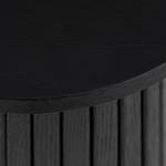 Tavolino BARAWOH 40 cm Impiallacciatura in vero legno - Quercia nero