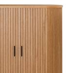 Highboard BARAWOH fineer van echt hout - Eik