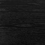 Eettafel BARAWOH fineer van echt hout - Eikenhout zwart