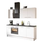 Küchenzeile OPTIkomfort Variante A Hochglanz Weiß - Breite: 210 cm - Mit Elektrogeräten