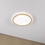 LED-plafondlamp Atria Shine type C kunststof / eikenhouten look - bruin - 1 lichtbron - 29 x 29 cm