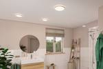 Lampada da soffitto a LED Atria Shine C Materiale plastico / Effetto rovere - Marrone - 1 punto luce - 29 x 29 cm