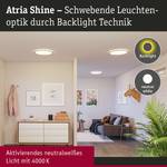 LED-plafondlamp Atria Shine type C kunststof / eikenhouten look - bruin - 1 lichtbron - 29 x 29 cm