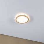 Plafonnier LED Atria Shine - Type A Plastique / Aspect chêne - Marron - 1 ampoule - 19 x 19 cm