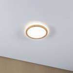 Plafonnier LED Atria Shine - Type C Plastique / Aspect chêne - Marron - 1 ampoule - 19 x 19 cm