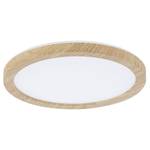 Lampada da soffitto a LED Atria Shine C Materiale plastico / Effetto rovere - Marrone - 1 punto luce - 19 x 19 cm