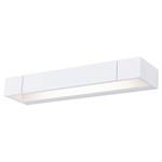 LED-wandlamp Lucille metaal / aluminium - wit - 1 lichtbron - Breedte: 40 cm