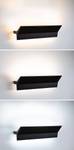 Lampada da parete a LED Stine B Metallo   Nero - 1 puntoluce - Nero