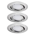 Set di 3 luci da incasso a LED Coin Metallo - Grigio - 1 punto luce - Grigio