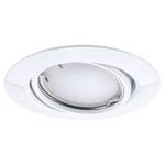 LED-Einbauleuchte Coin 3er-Set Dimmbar Metall - Weiß - 1-flammig - Weiß