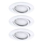 Spots LED Coin - Lot de 3 - RVBB Métal - Blanc - 1 ampoule - Blanc