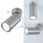 Lampada a incasso a LED Turnal Coin Metallo - Grigio - 1 punto luce - Grigio - Altezza: 15 cm