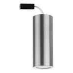 Plafonnier LED Barrel Métal / Gris - 1 ampoule - Gris