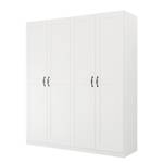 Armoire à portes battantes Cottage Blanc alpin - Largeur : 181 cm - Sans portes miroir