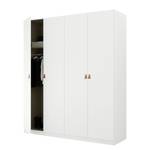 Armoire à portes battantes Homey Blanc alpin - Largeur : 180 cm - Sans portes miroir