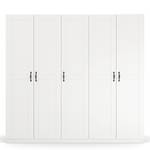 Armoire à portes battantes Cottage Blanc alpin - Largeur : 226 cm - Sans portes miroir