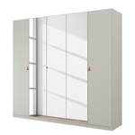 Drehtürenschrank Homey Seidengrau - Breite: 225 cm - Mit Spiegeltür/-en