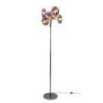 Staande lamp Explosion transparant glas/staal - 6 lichtbronnen - Zilver