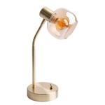 Tafellamp Libby transparant glas/ijzer - goudkleurig