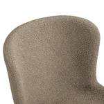 Chaises capitonnées Mouzon - Lot de 2 Tissu Bouclé Holma: Sable - Noir