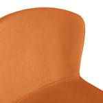 Chaises capitonnées Mouzon - Lot de 2 Velours Walli: Terracotta - Noir