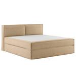 Premium Boxspringbett KINX Recycelter Strukturstoff Gesa: Beige - 200 x 200cm - H2 - 100 cm