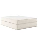 Letto boxspring Kinx Tessuto strutturato riciclato Gesa: bianco - 140 x 200cm - H3 - Senza