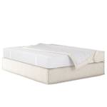 Letto boxspring Kinx Tessuto strutturato riciclato Gesa: bianco - 140 x 200cm - H3 - Senza