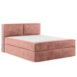 Lit boxspring Kinx Velours Onoli: Rose vieilli - 140 x 200cm - D2 souple - 100 cm