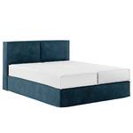 Lit boxspring Kinx Velours Onoli: Bleu marine - 140 x 200cm - D2 souple - 100 cm