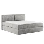 Letto boxspring Kinx Velluto Onoli: grigio chiaro - 180 x 200cm - H2 - 100 cm