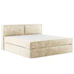 Premium Boxspringbett KINX Samt Onoli: Beige - 200 x 200cm - H2 - 100 cm