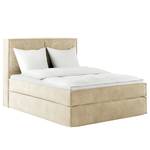 Premium Boxspringbett KINX Samt Onoli: Beige - 160 x 200cm - H2 - 130 cm