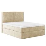 Letto boxspring Kinx Velluto Onoli: beige - 160 x 200cm - H2 - 130 cm